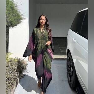 Zara Green and Purple kaftan